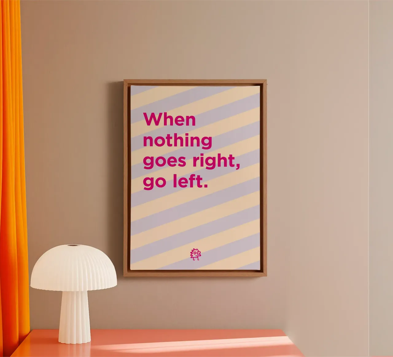 Go left. tela da Art Fart