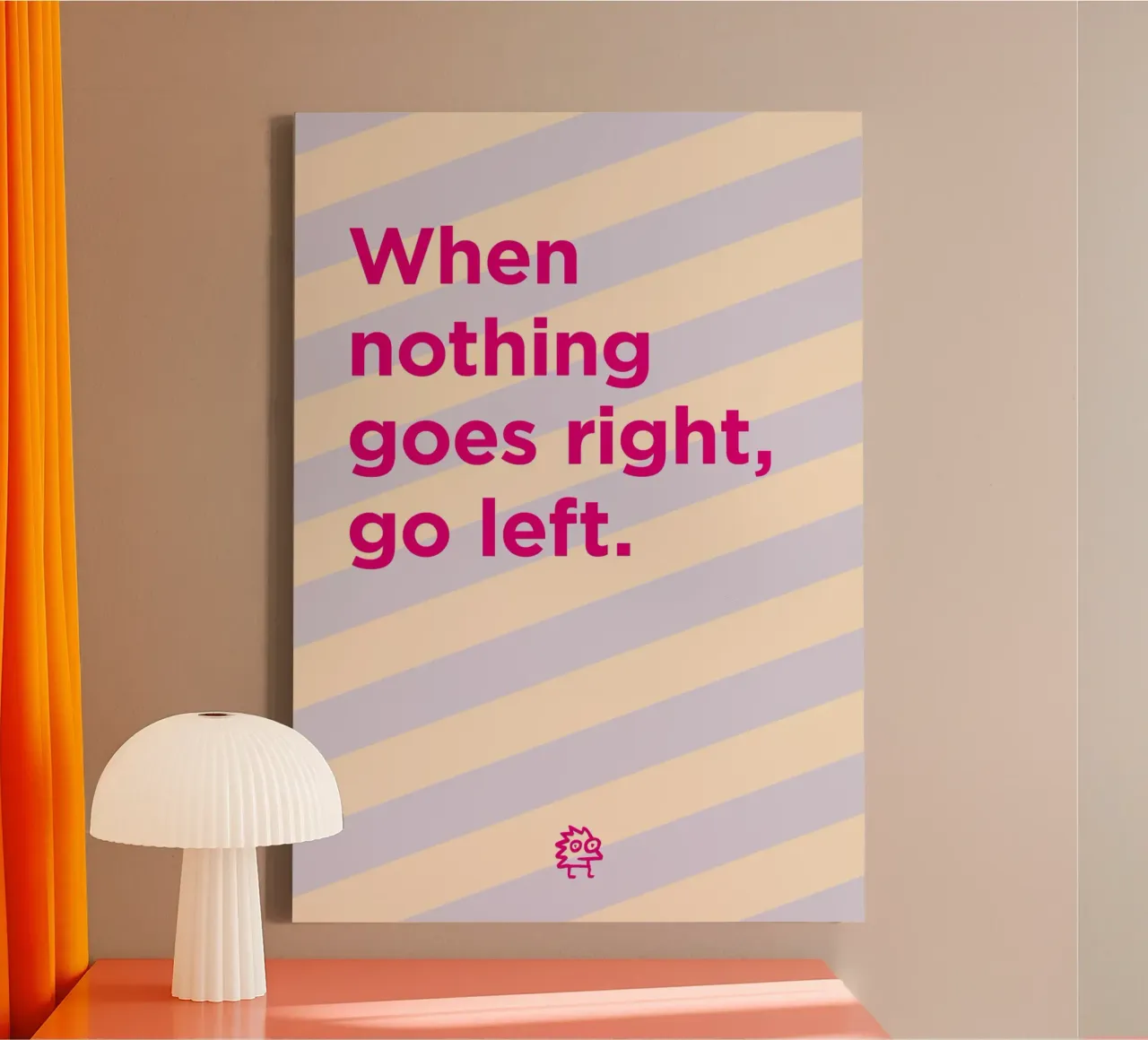 Go left. tela da Art Fart