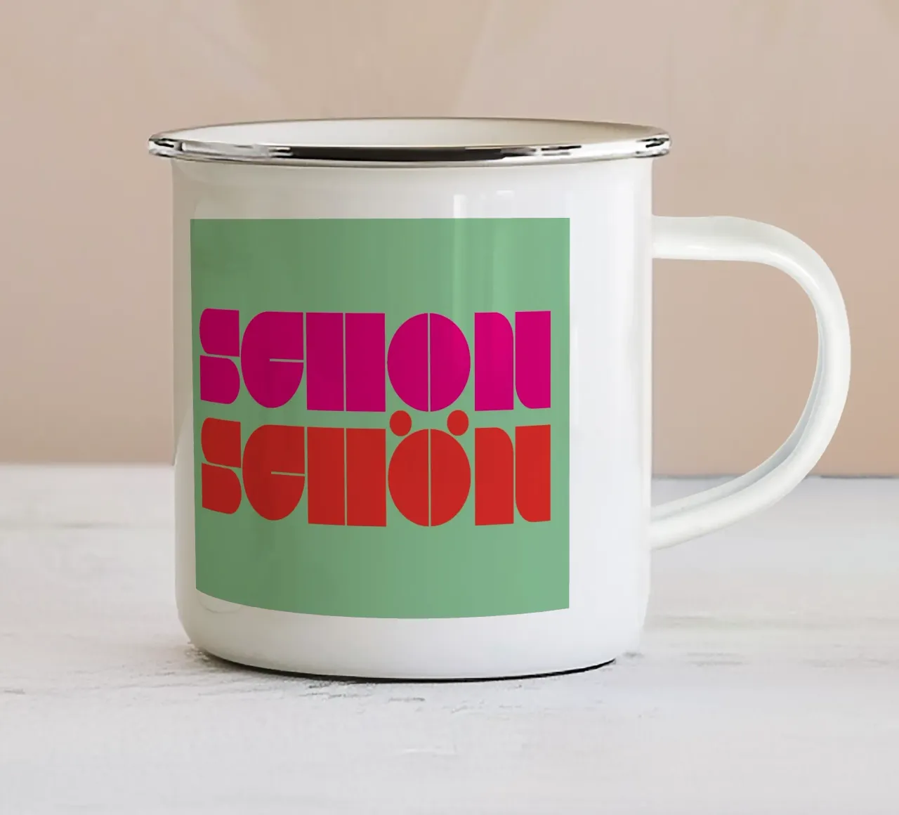 Schon schön 03 tazza in smalto da Art Fart