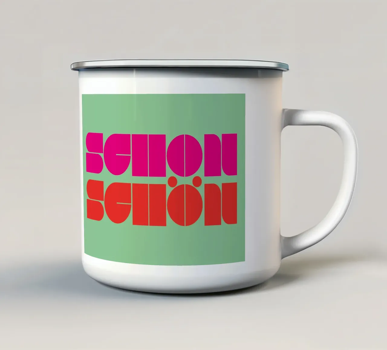 Schon schön 03 tazza in smalto da Art Fart