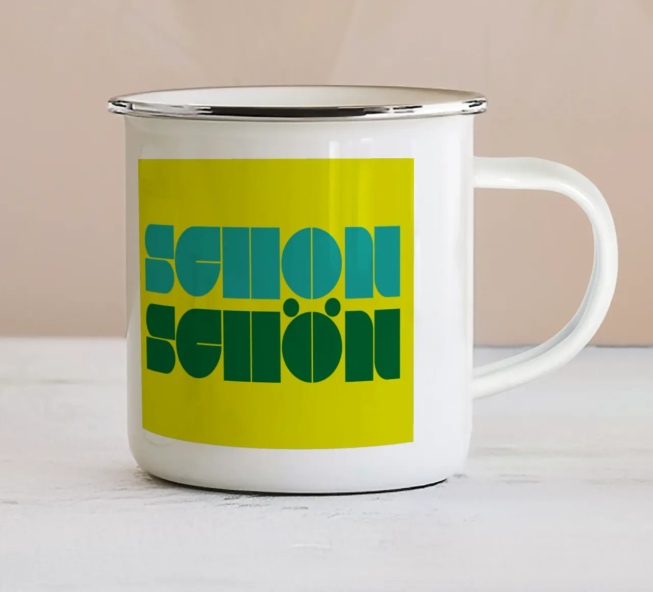 Schon schön. 04 tazza in smalto da Art Fart