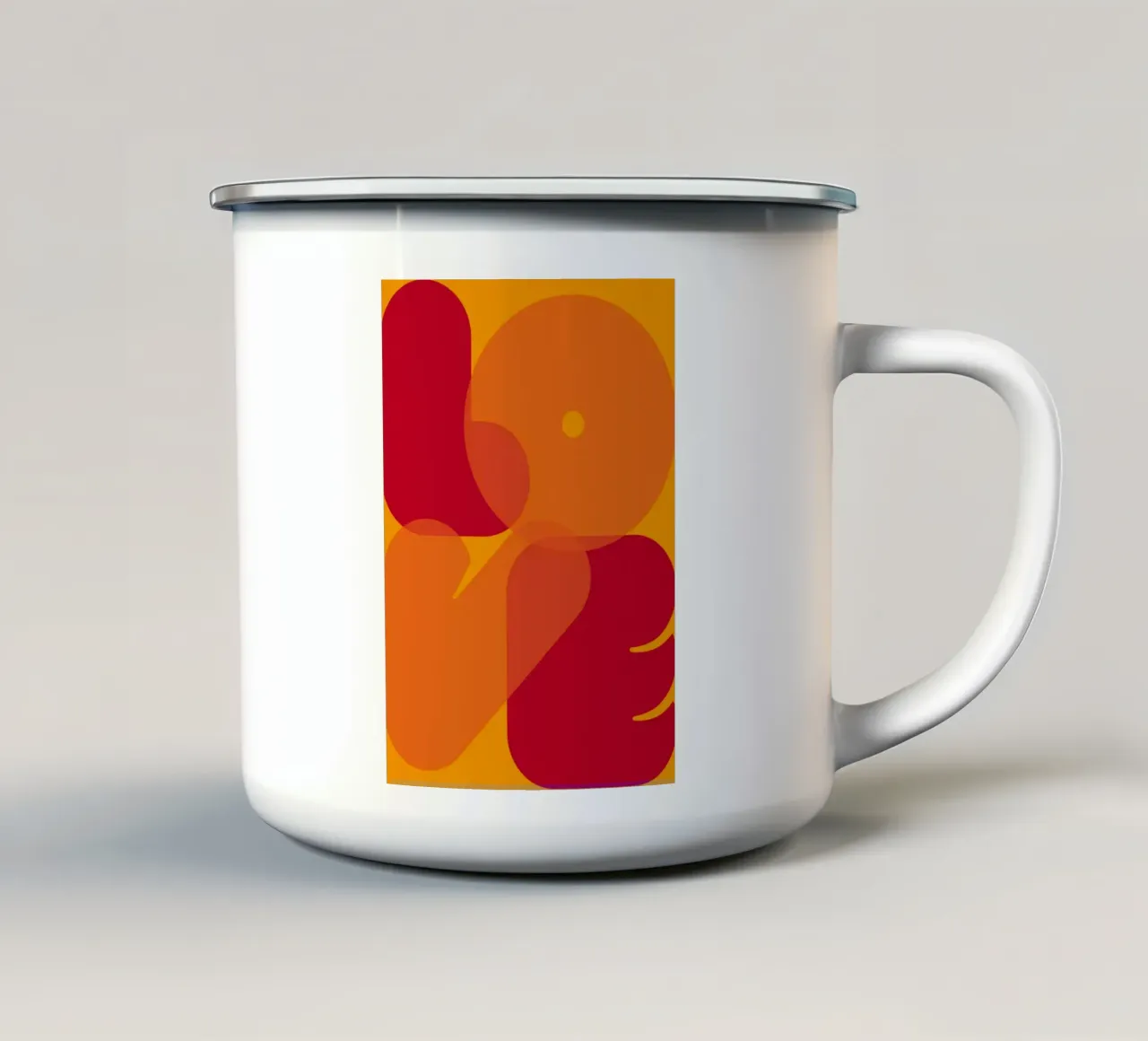 Love 01 tazza in smalto da Art Fart
