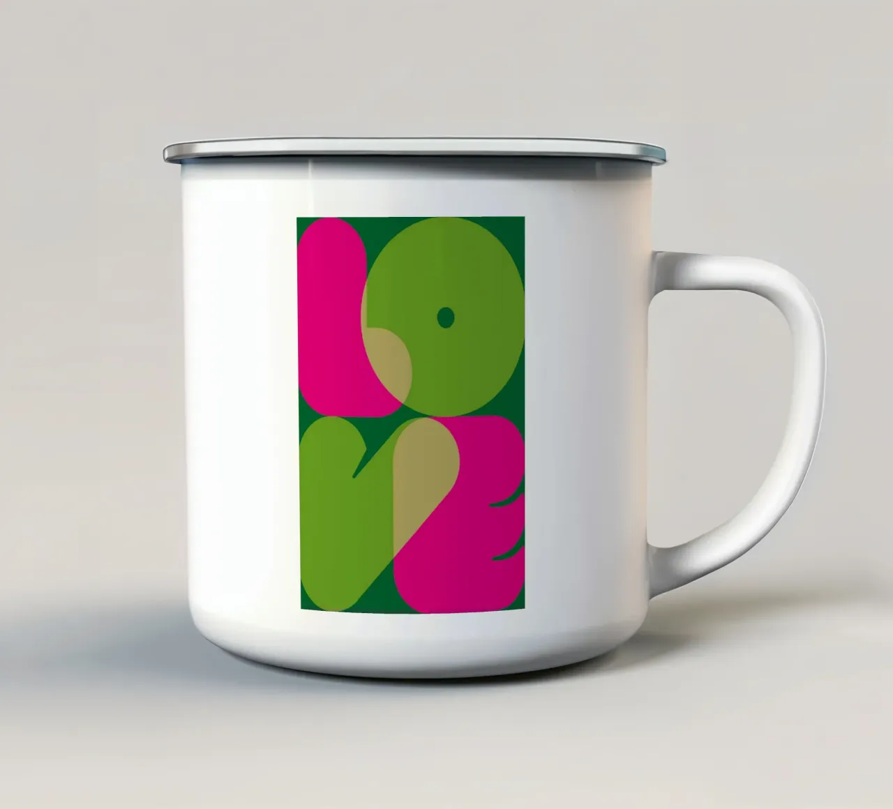 Love 02 tazza in smalto da Art Fart