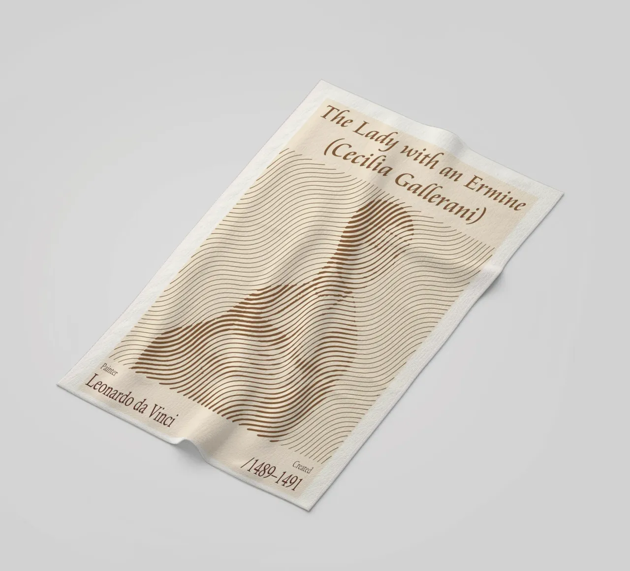 Die Dame mit dem Hermelin - Leonardo da Vinci Strandtuch von Doa Project