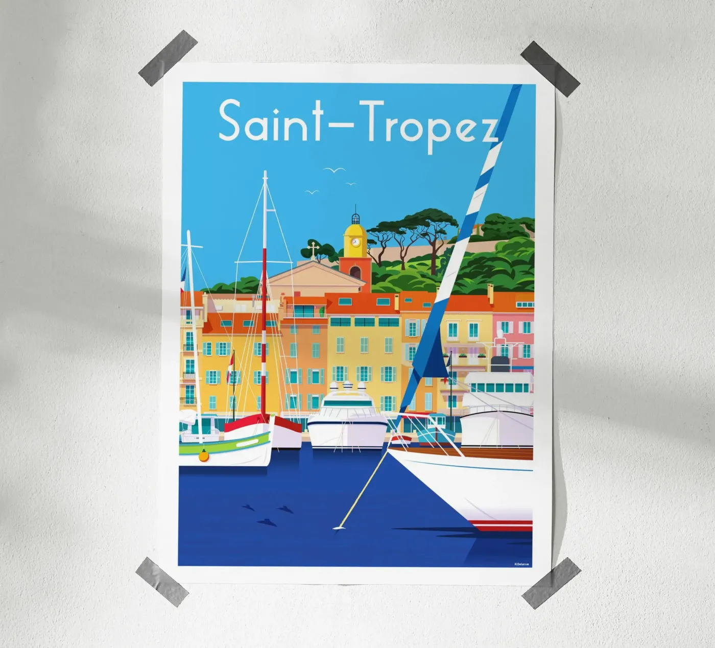 Saint Tropez poster da Raphaël Delerue