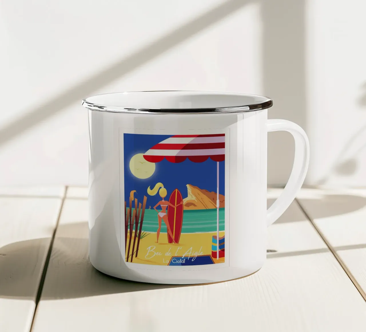 La Ciotat tazza in smalto da Raphaël Delerue