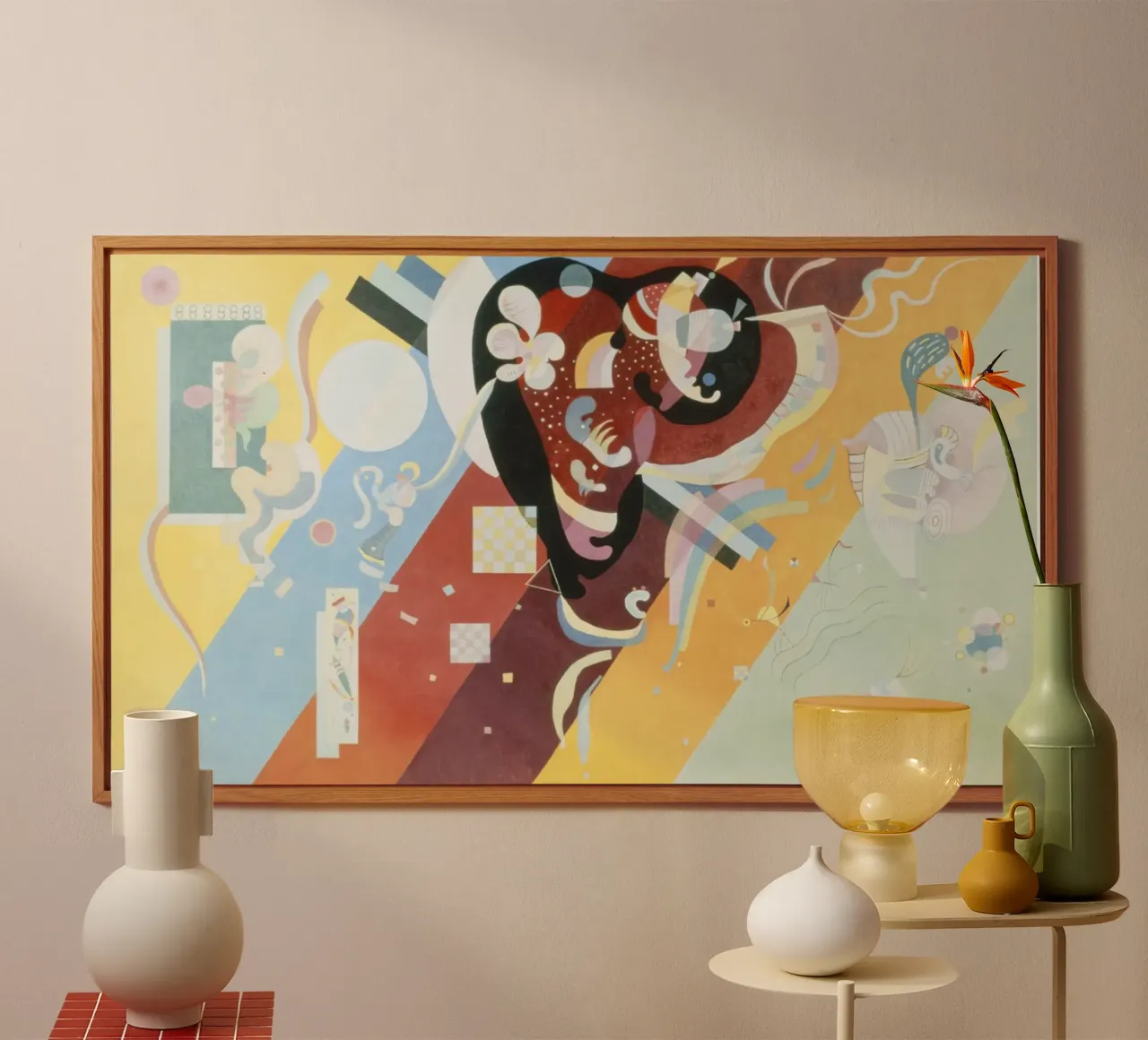 Composizione IX di Wassily Kandinsky alluminio dibond da Classic Art Prints
