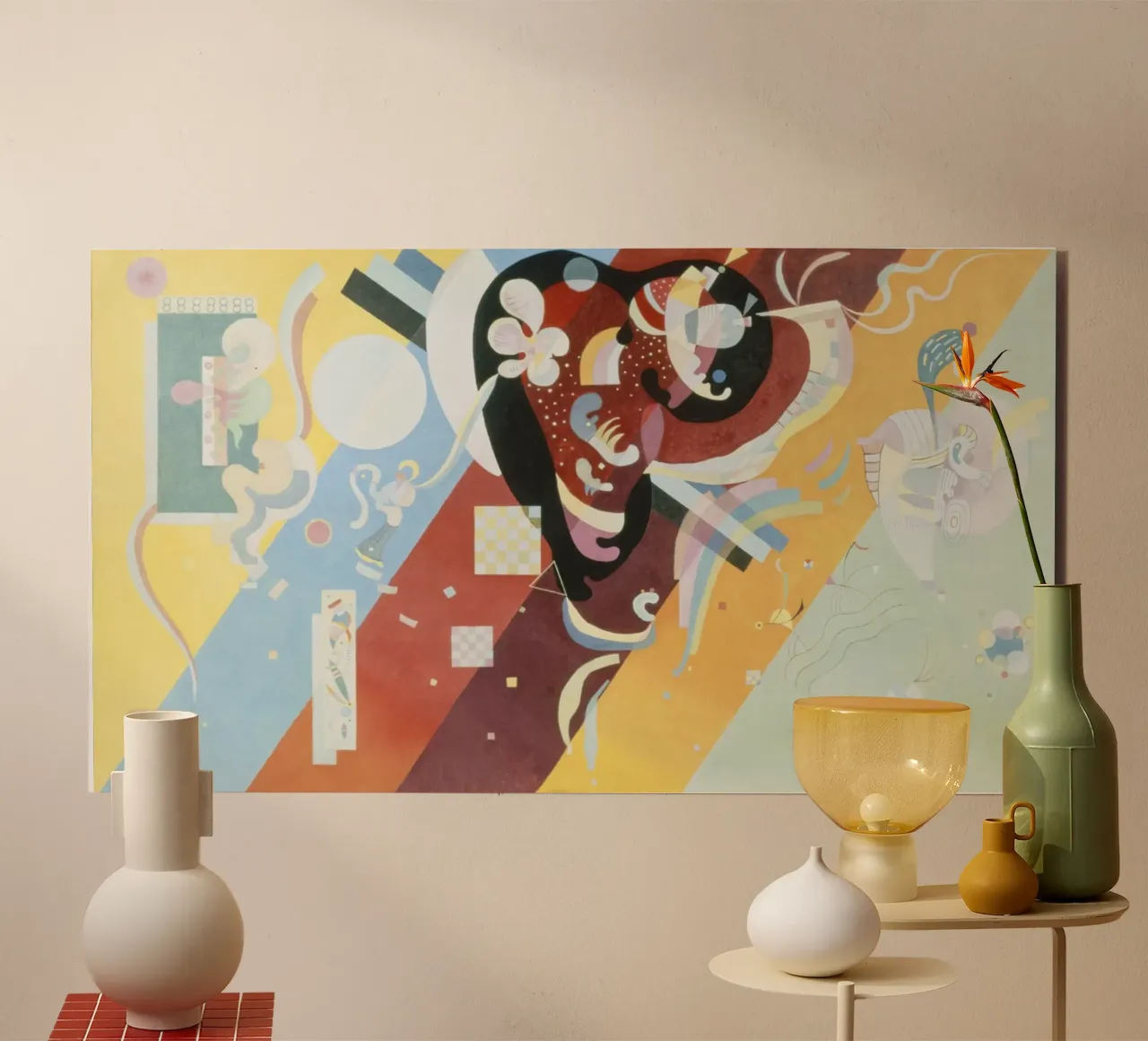 Composizione IX di Wassily Kandinsky alluminio dibond da Classic Art Prints