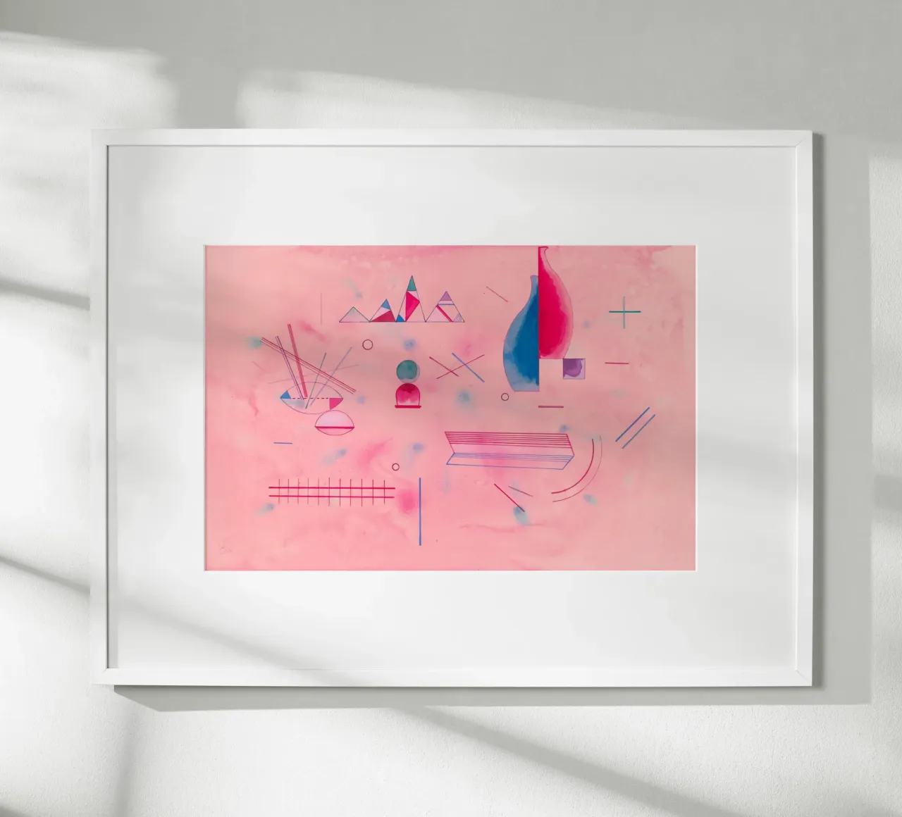 I bastoni di Wassily Kandinsky (Sticks/The Rose) carta hahnemühle da Classic Art Prints
