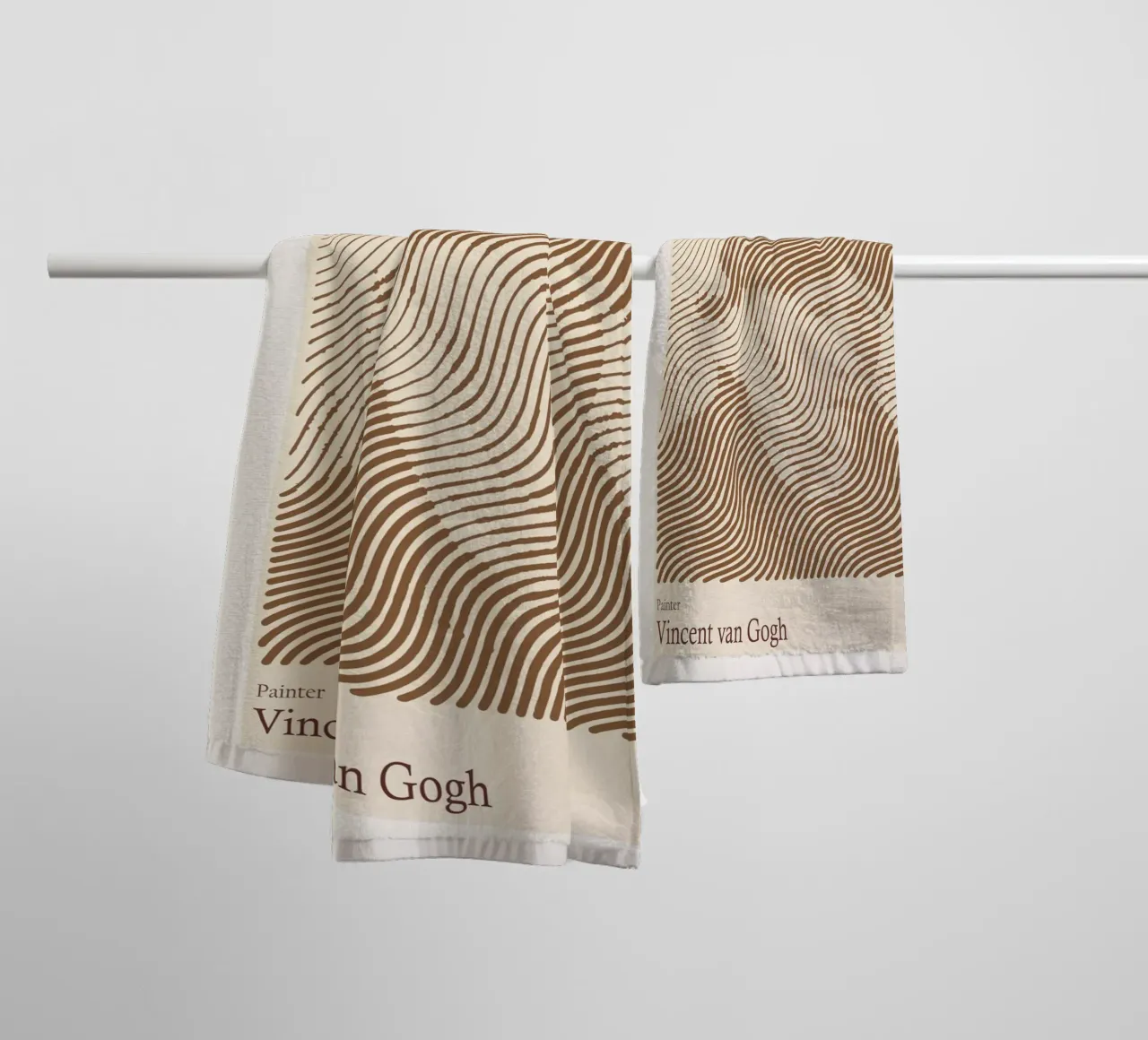 Autoritratto con orecchio bendato e pipa - Vincent van Gogh asciugamano da bagno da Doa Project