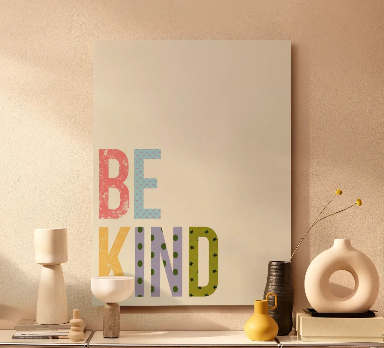 Be Kind – Minimal Positive alluminio dibond da Attaboy Dsgn