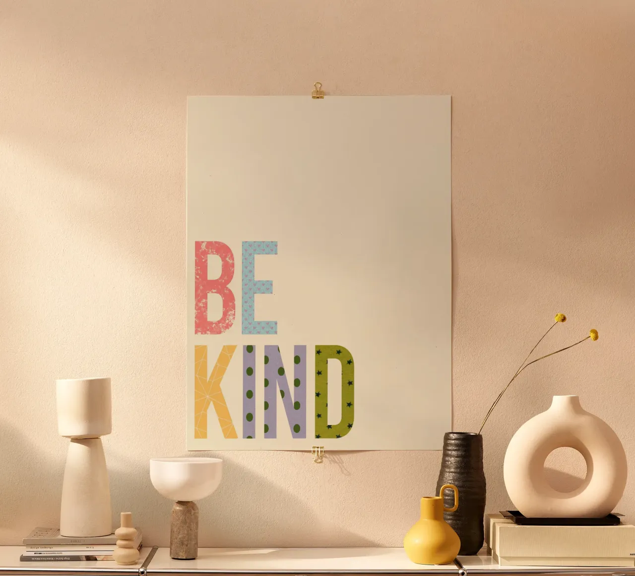 Be Kind – Minimal Positive carta hahnemühle da Attaboy Dsgn
