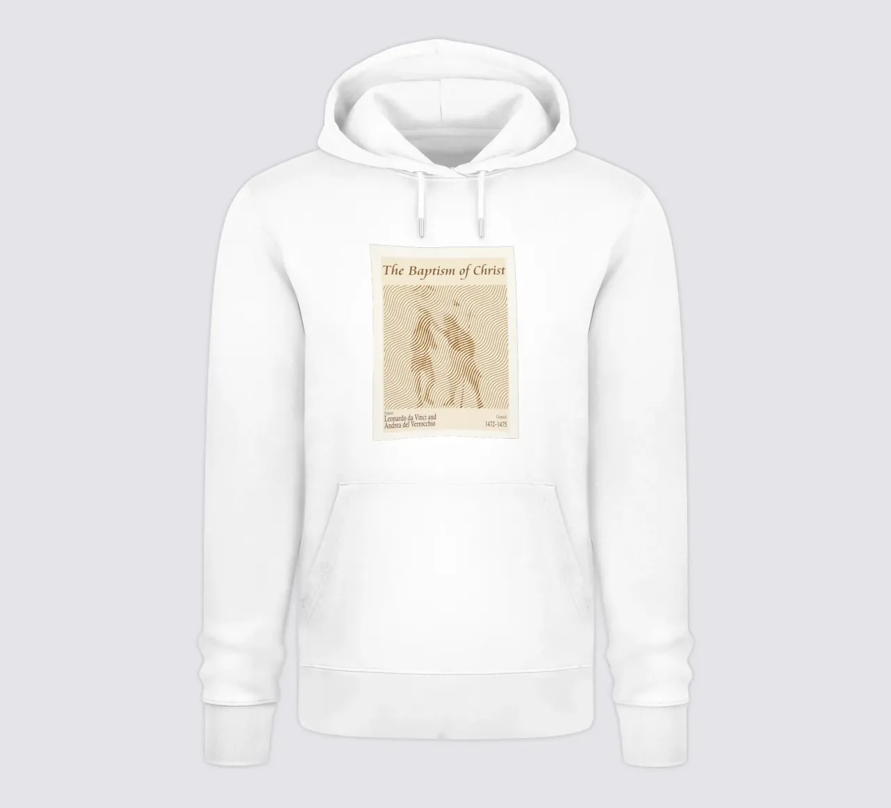 The Baptism of Christ by Leonardo da Vinci hoodie by Doa Project