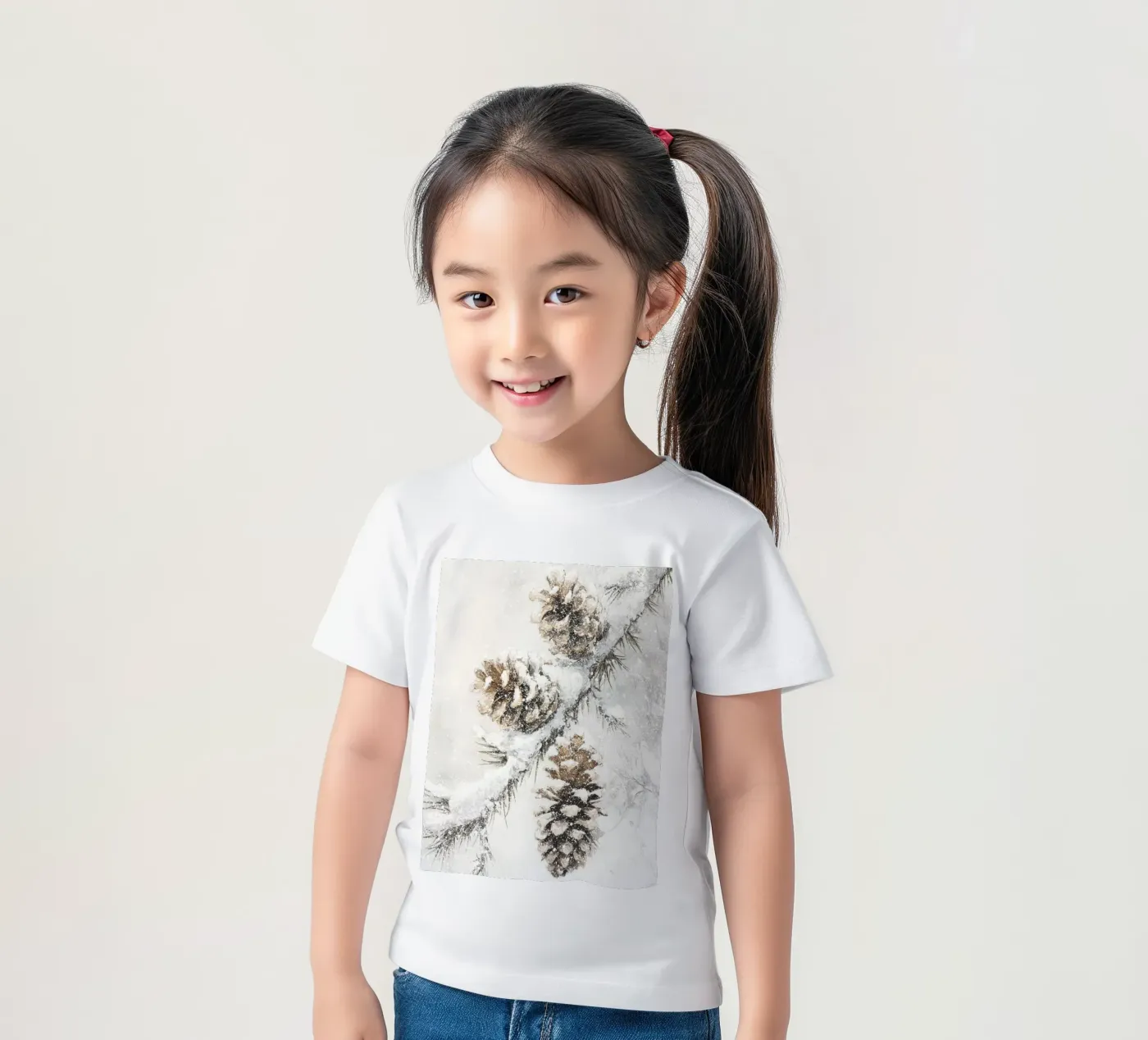 Winter Pine Cones t-shirt bambini da treechild