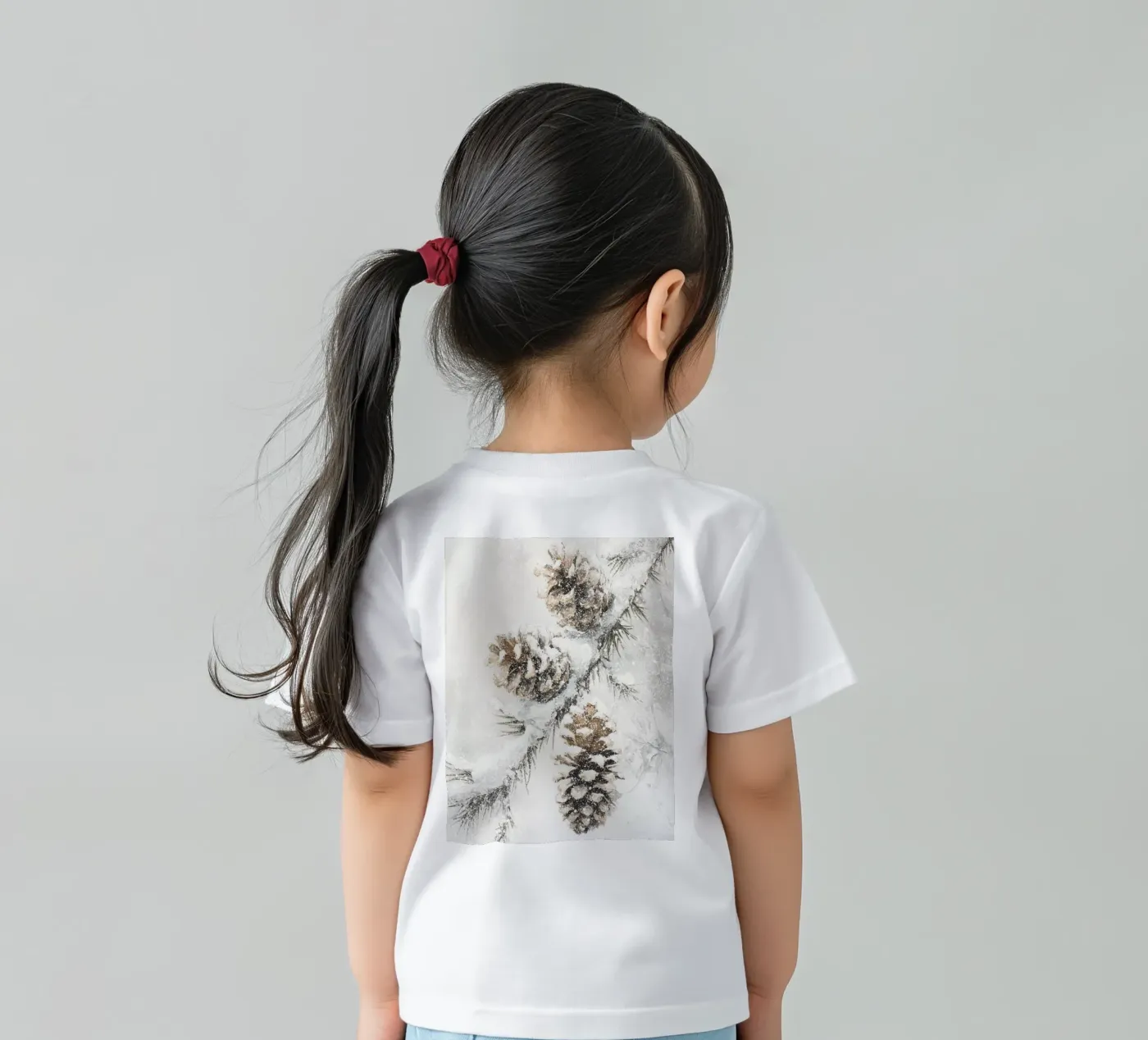 Winter Pine Cones t-shirt bambini da treechild