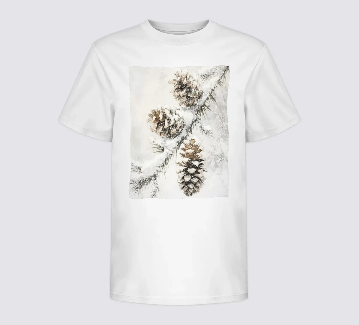 Winter Pine Cones t-shirt bambini da treechild