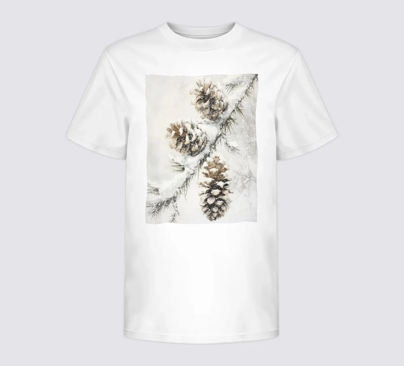 Winter Pine Cones t-shirt bambini da treechild