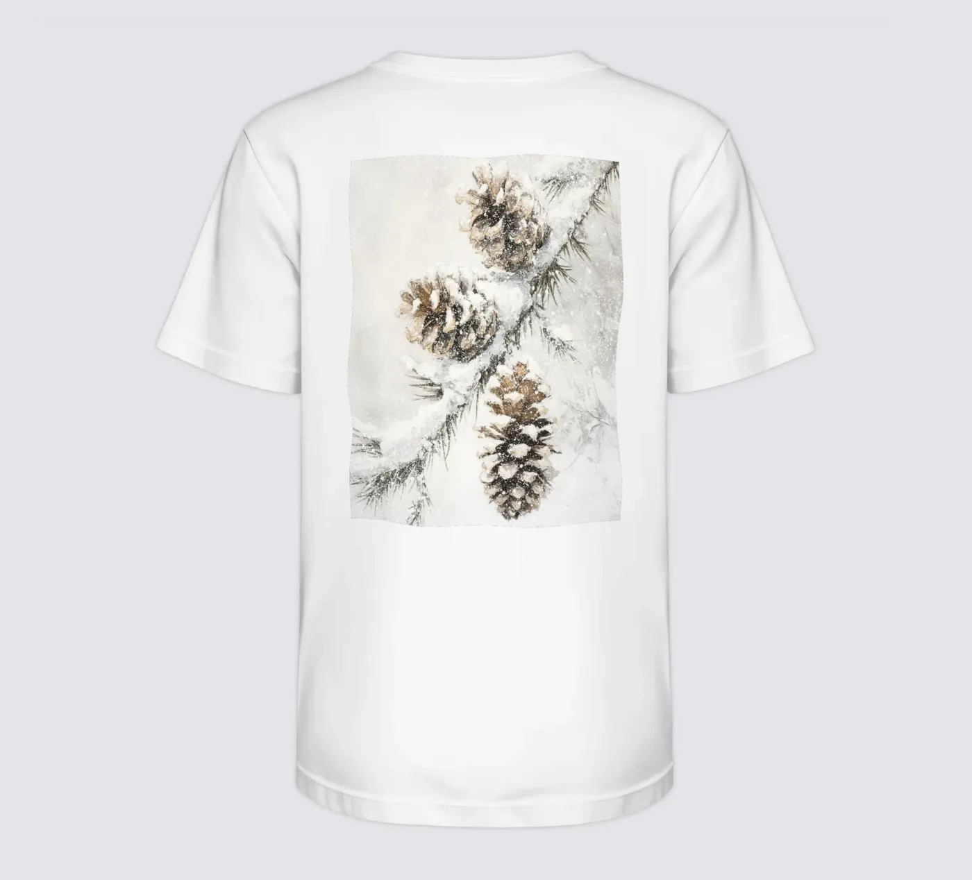 Winter Pine Cones t-shirt bambini da treechild