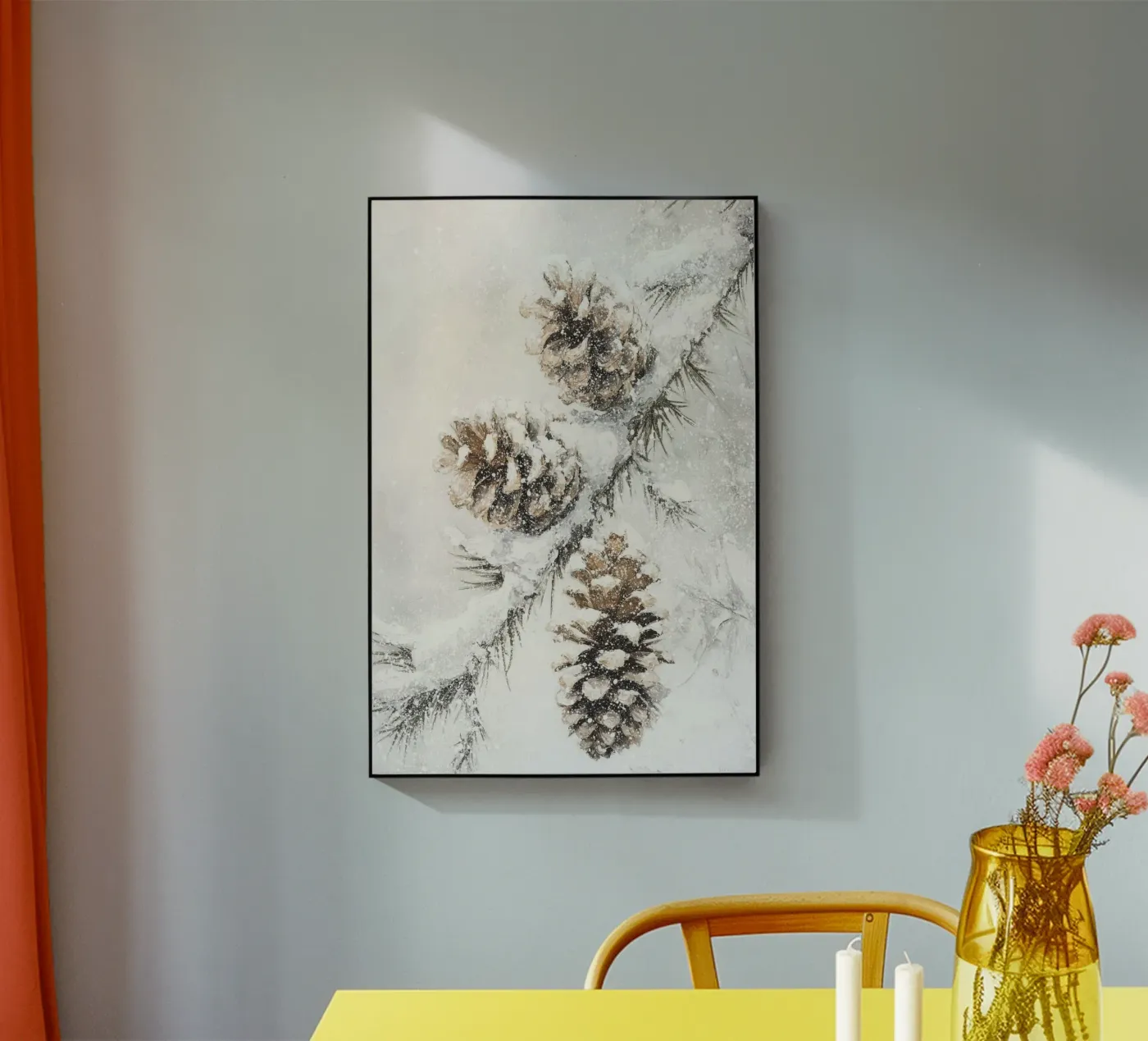 Winter Pine Cones plexiglas de treechild