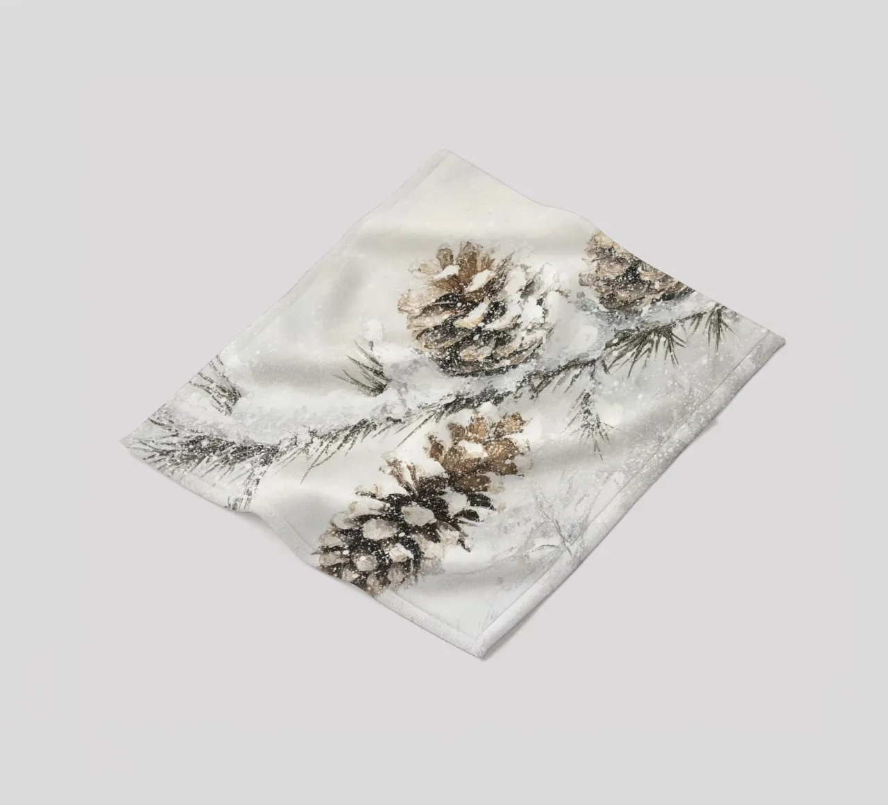 Winter Pine Cones fleecedeken van treechild