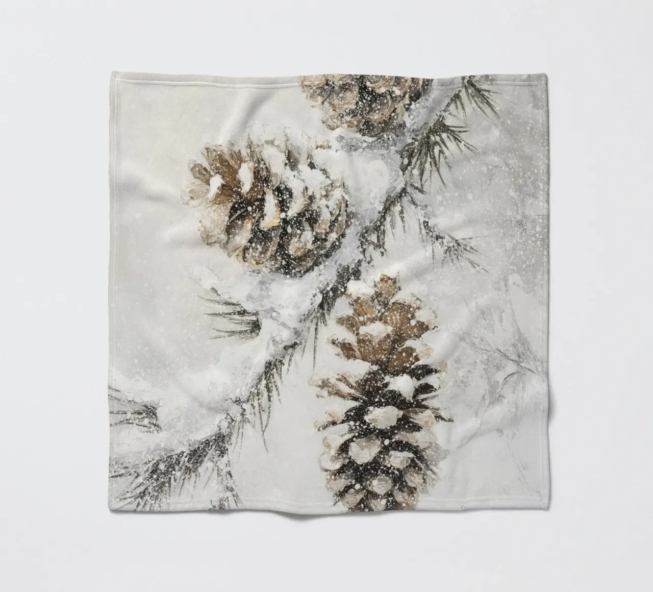 Winter Pine Cones fleecedeken van treechild