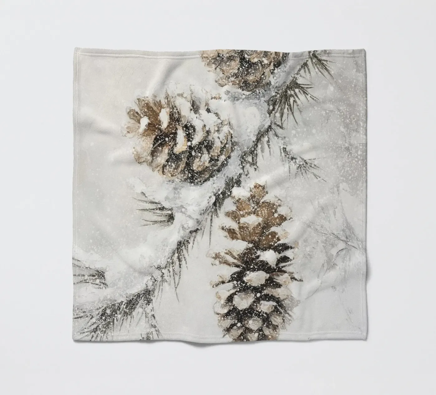 Winter Pine Cones fleecedeken van treechild