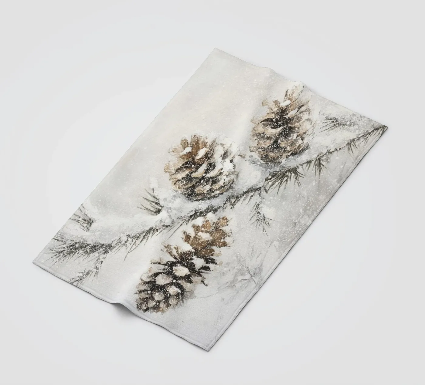 Winter Pine Cones fleecedeken van treechild