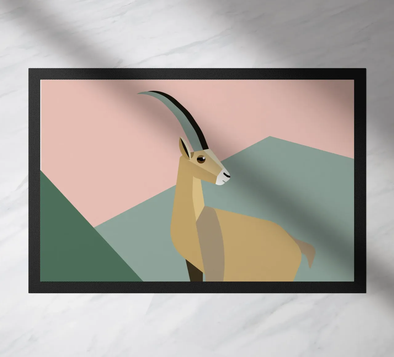Geometrischer Steinbock in den Bergen zerbino da DARIA IVANOVNA