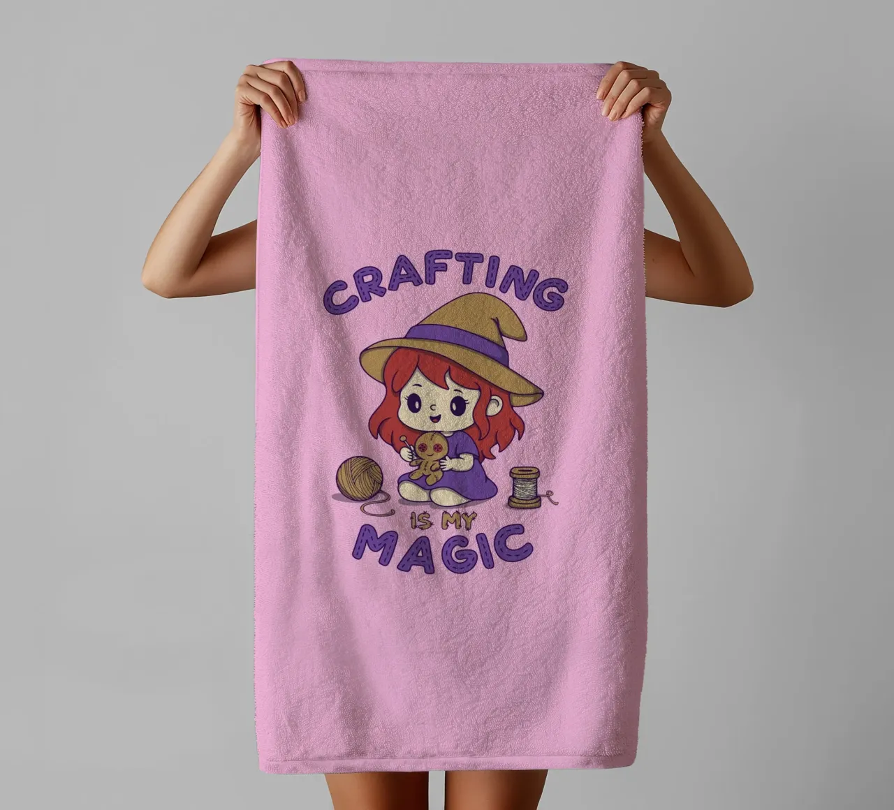 Crafting is my Magic towel by Loobs