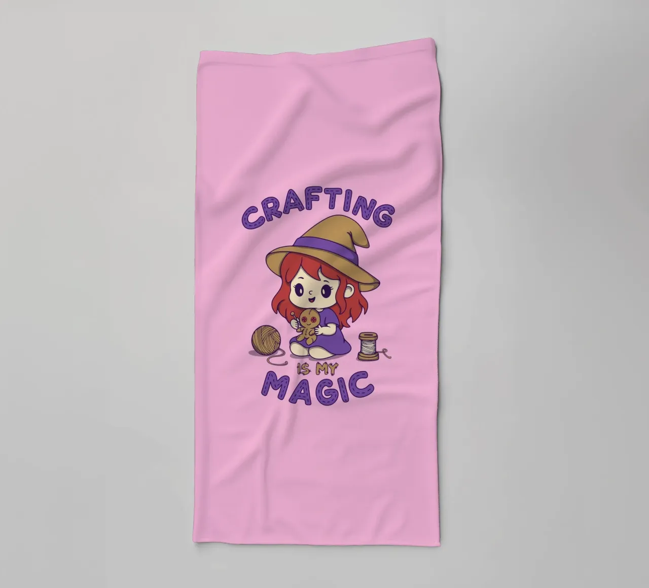 Crafting is my Magic towel by Loobs