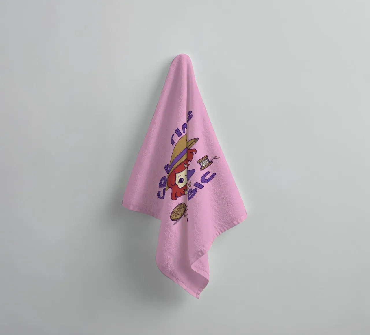 Crafting is my Magic towel by Loobs
