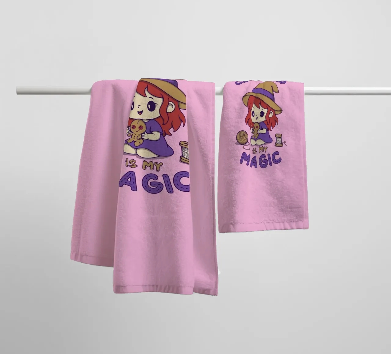 Crafting is my Magic towel by Loobs