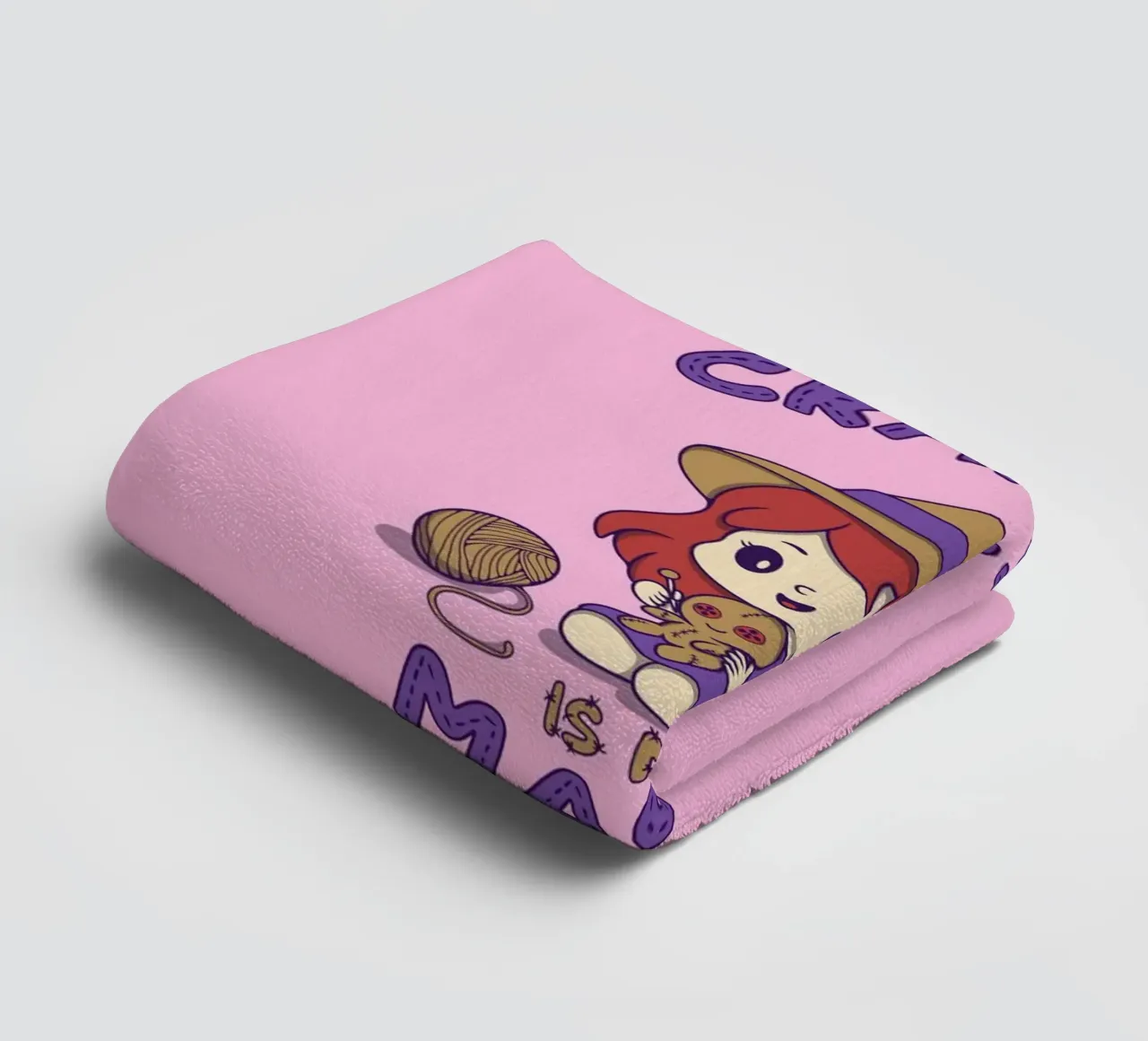 Crafting is my Magic towel by Loobs