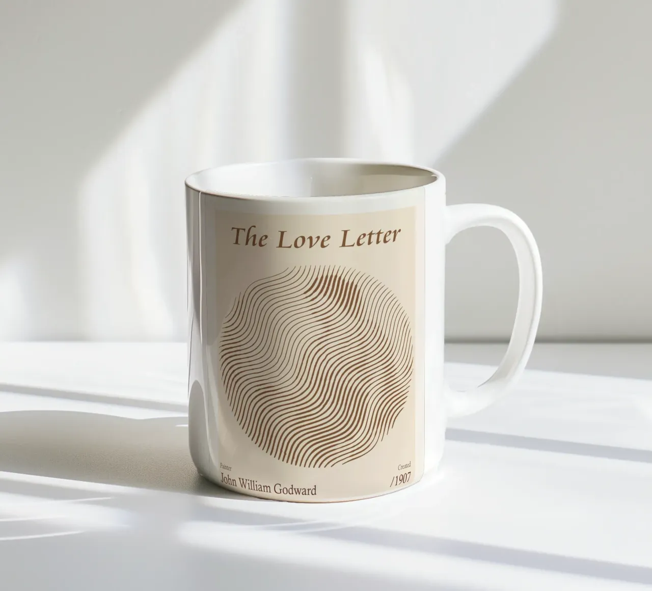 The Love Letter – John William Godward ceramic mug by Doa Project