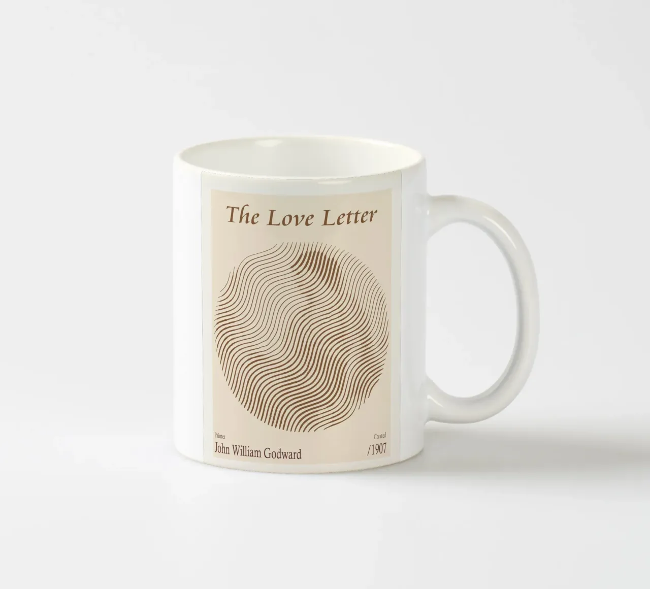 The Love Letter – John William Godward ceramic mug by Doa Project