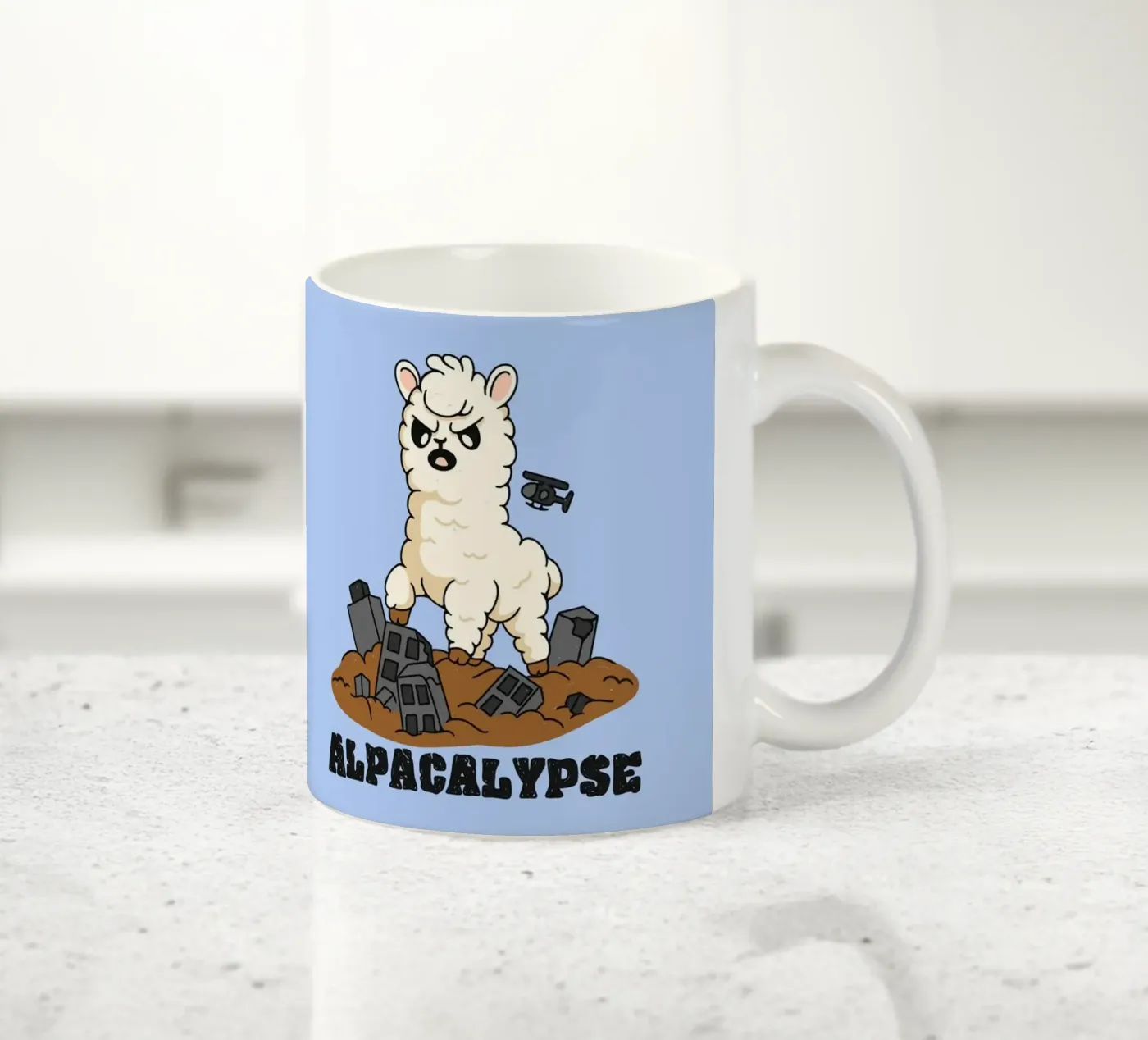 Alpacalypse ceramic mug by Loobs