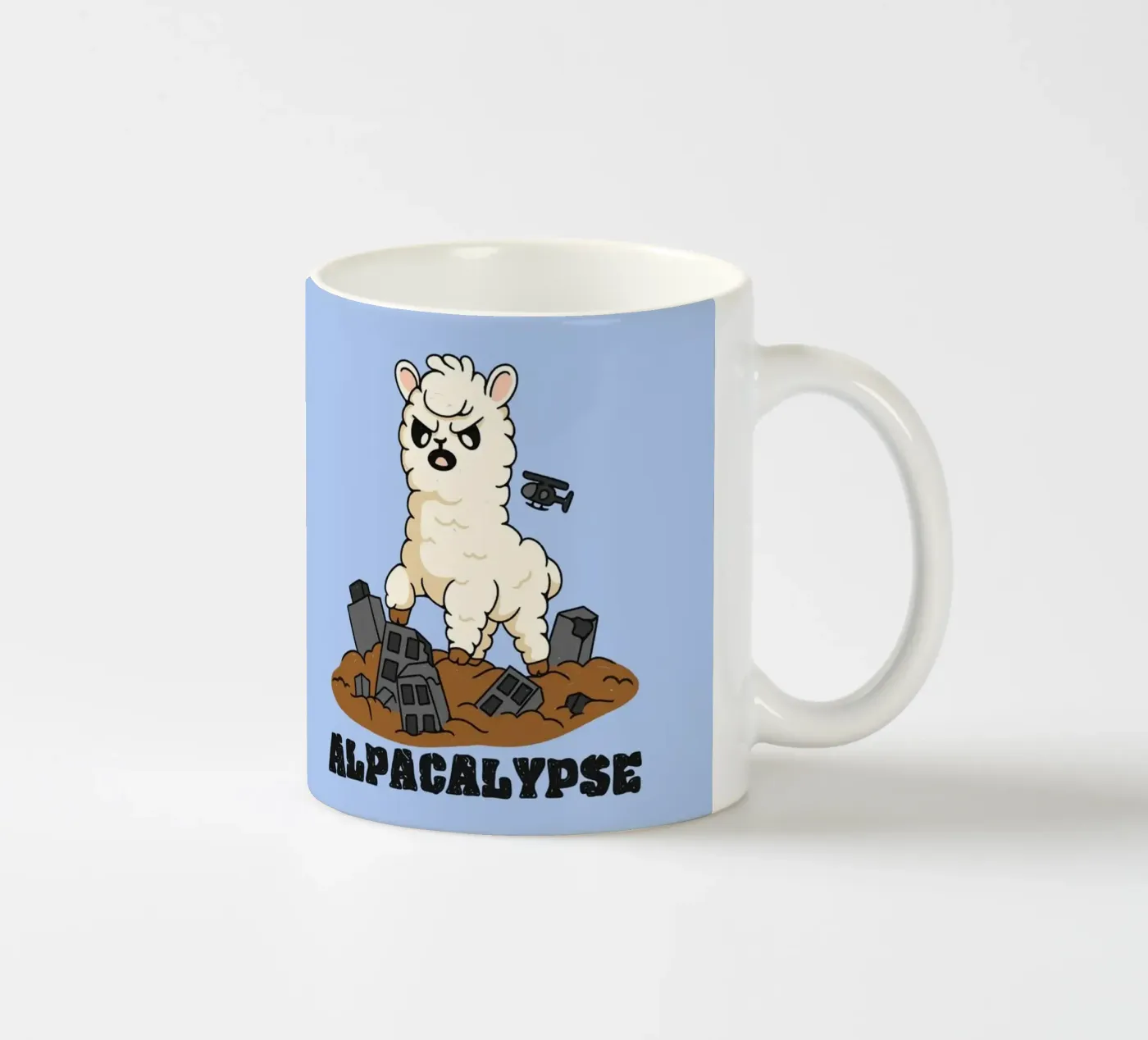 Alpacalypse ceramic mug by Loobs