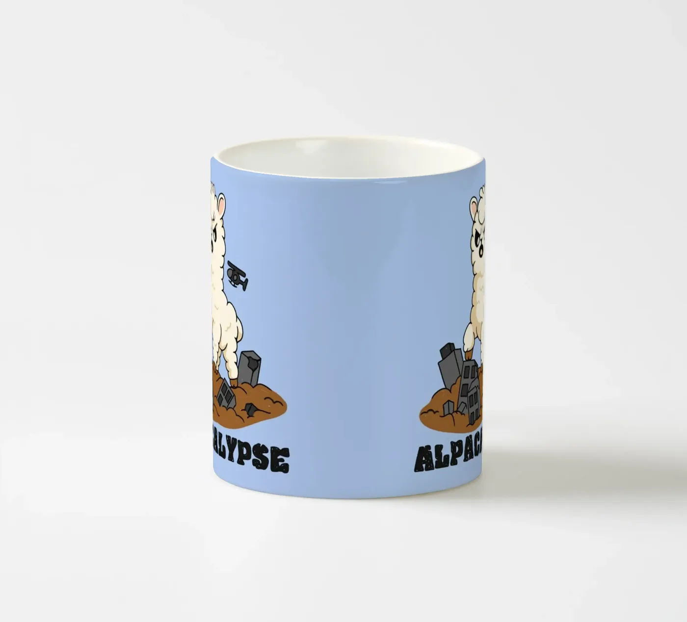 Alpacalypse ceramic mug by Loobs