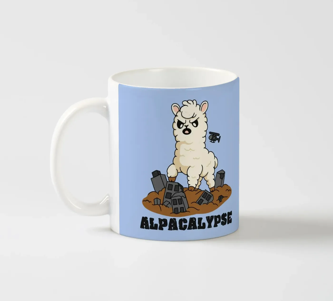 Alpacalypse ceramic mug by Loobs