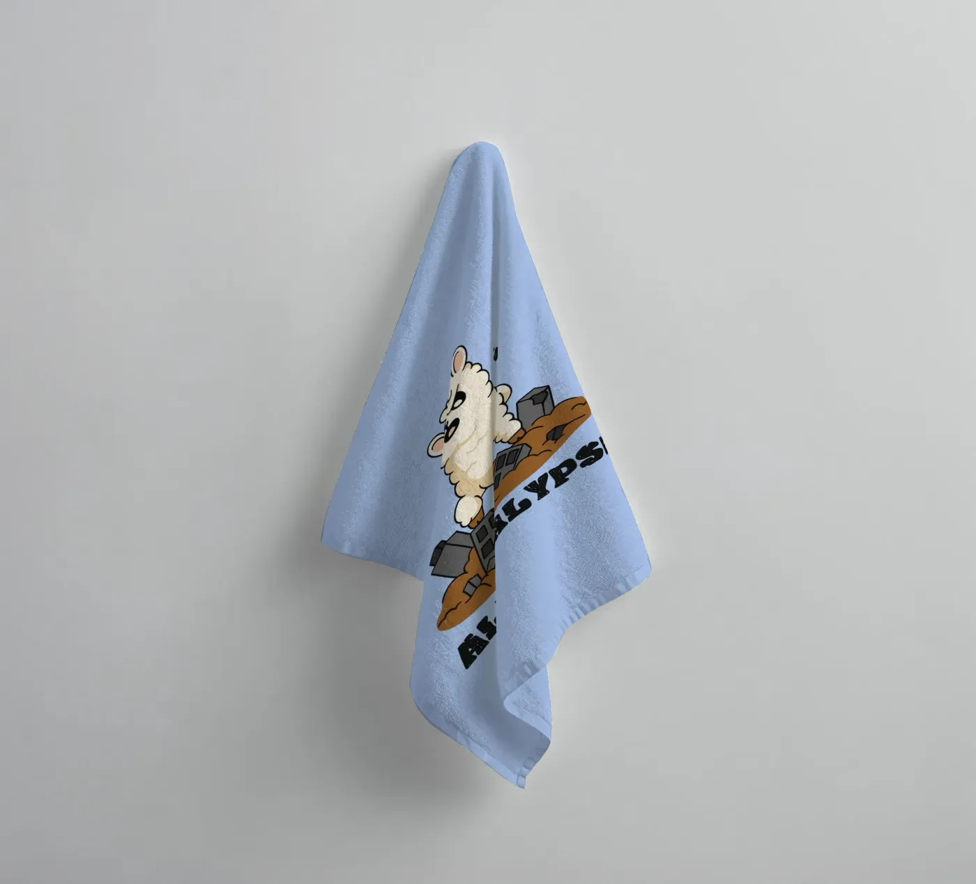 Alpacalypse towel by Loobs