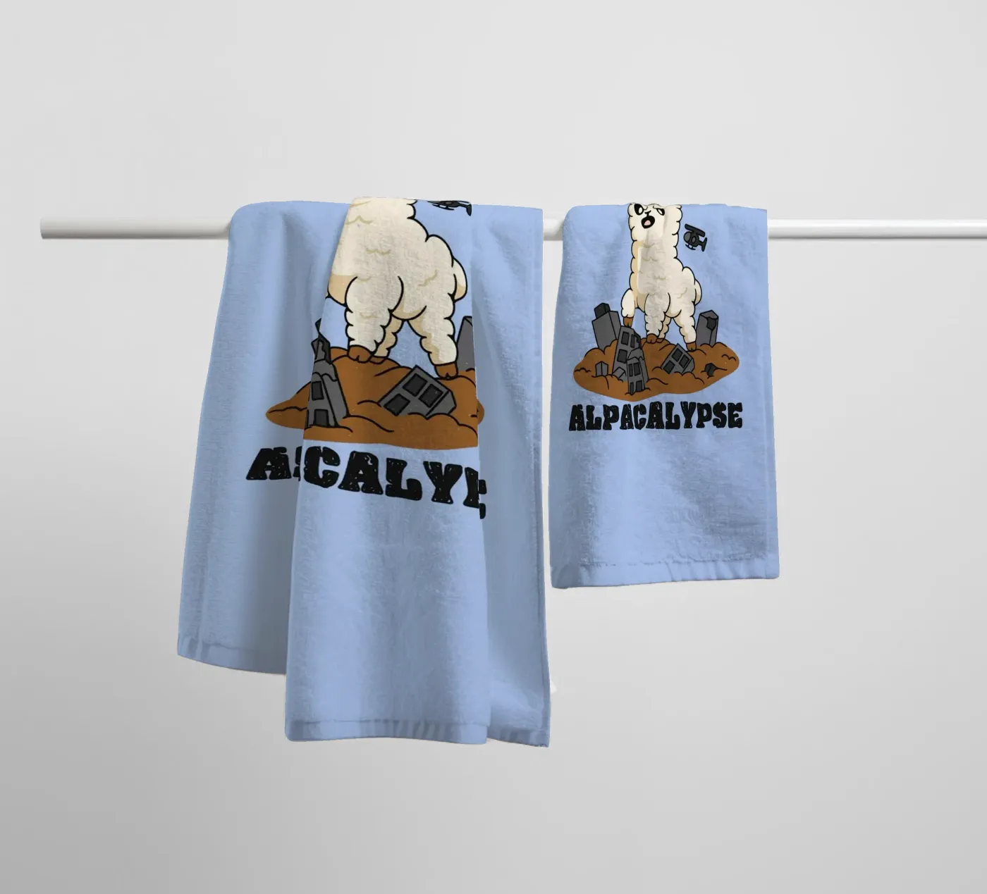 Alpacalypse towel by Loobs