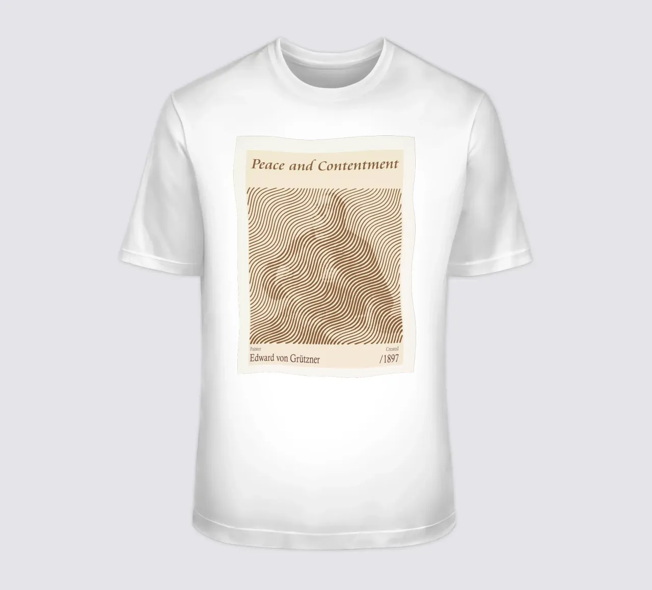 Pace e soddisfazione - Edward von Grützner t-shirt da Doa Project