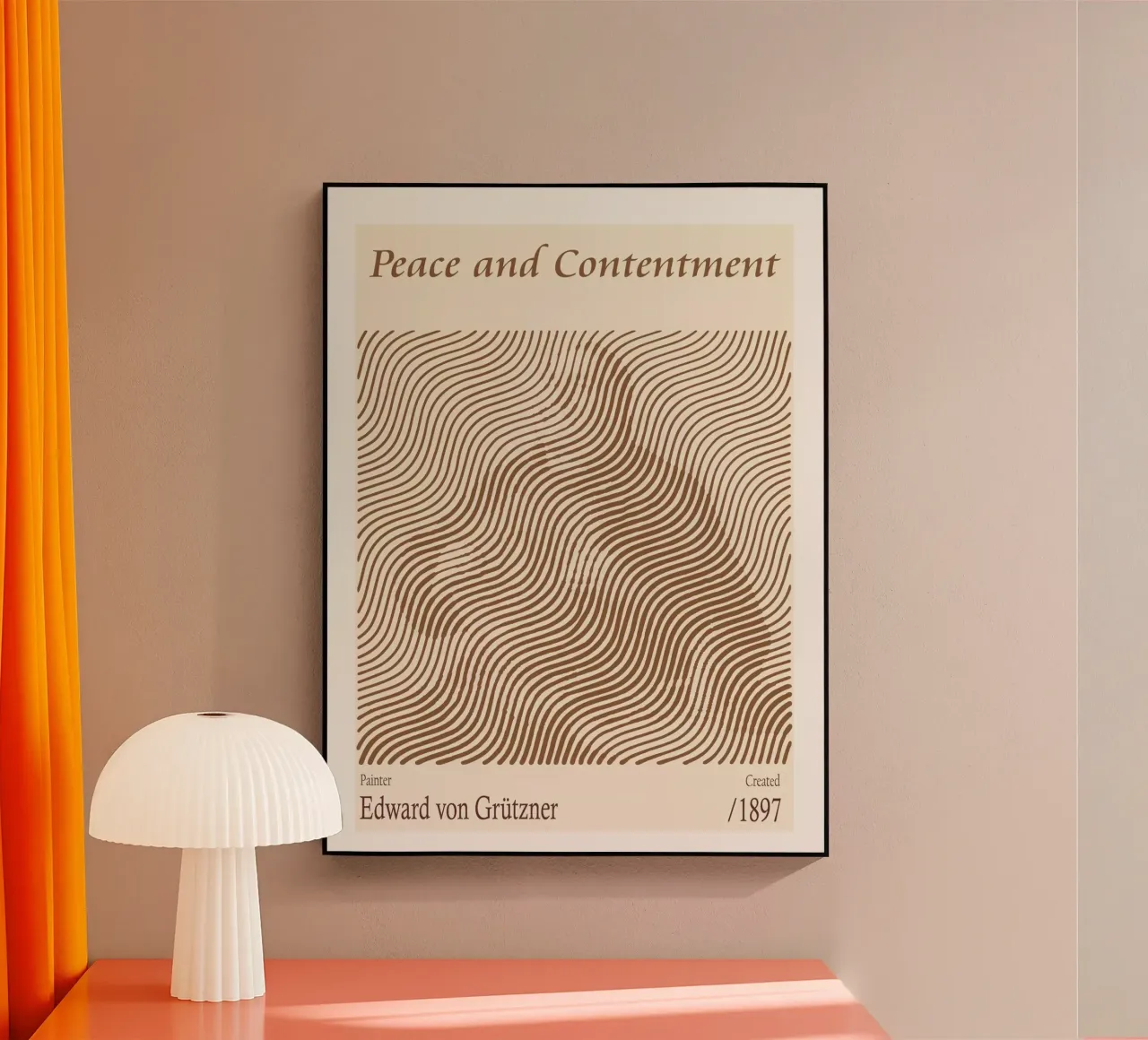 Pace e soddisfazione - Edward von Grützner plexiglass da Doa Project