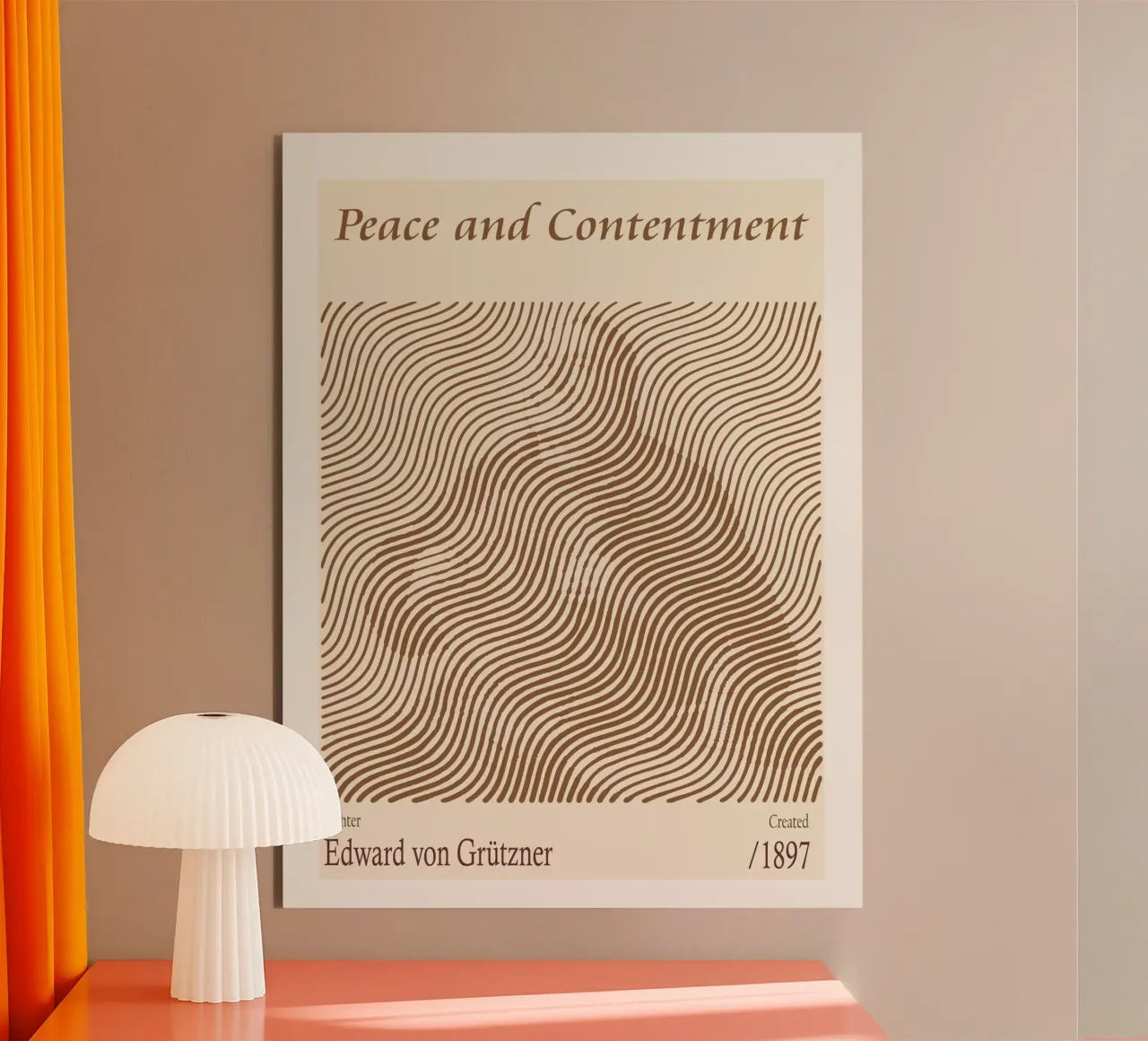 Pace e soddisfazione - Edward von Grützner alluminio dibond da Doa Project