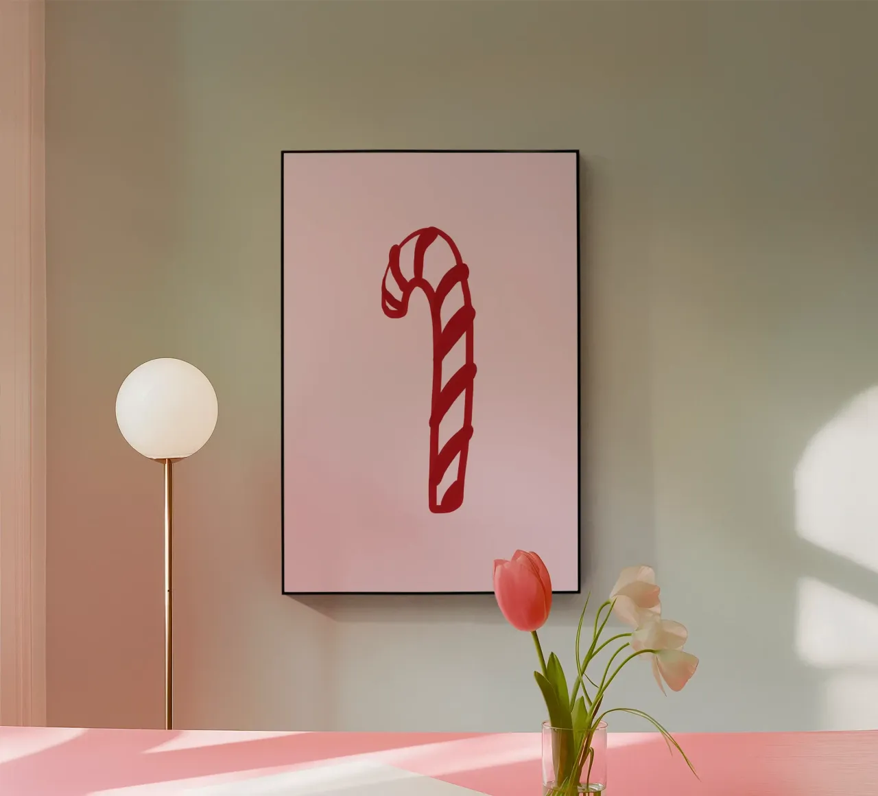 Candy Cane (Pink) plexiglass da treechild