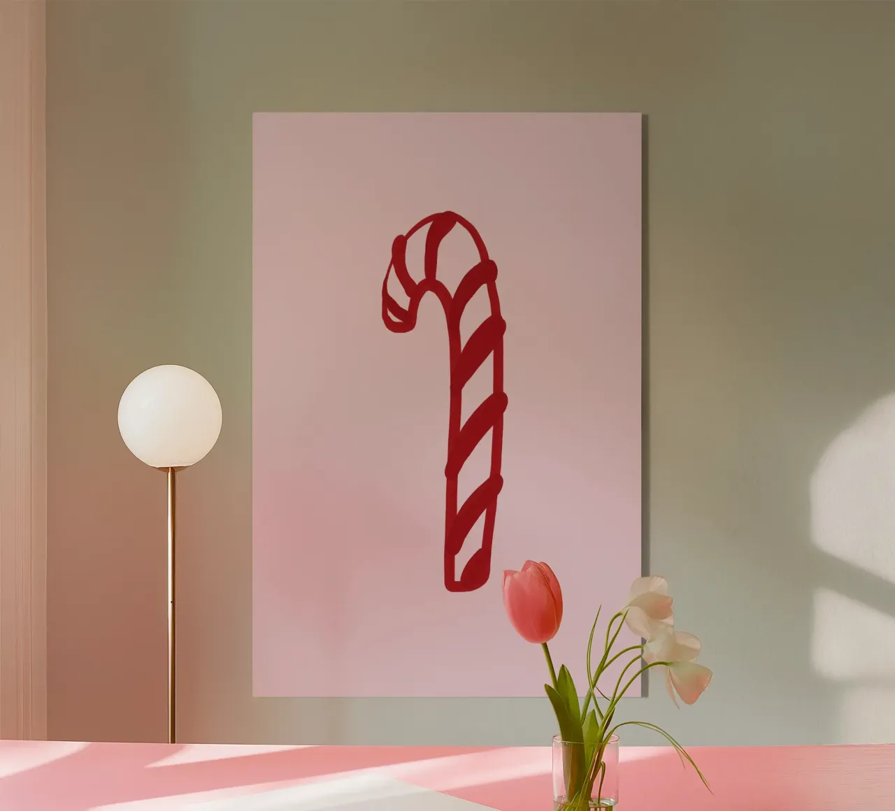 Candy Cane (Pink) plexiglass da treechild