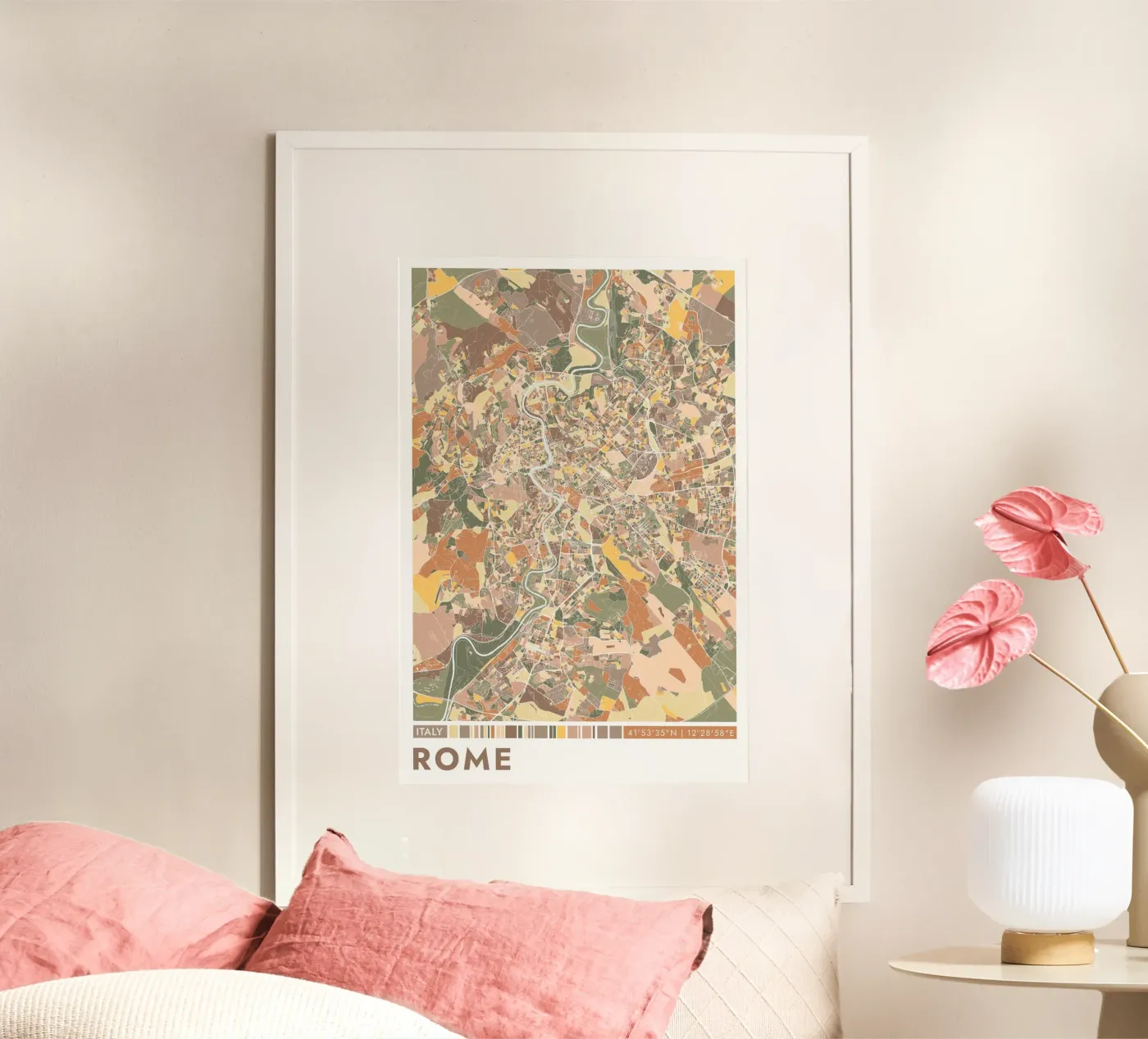 Roma città poster da CityMapPoster