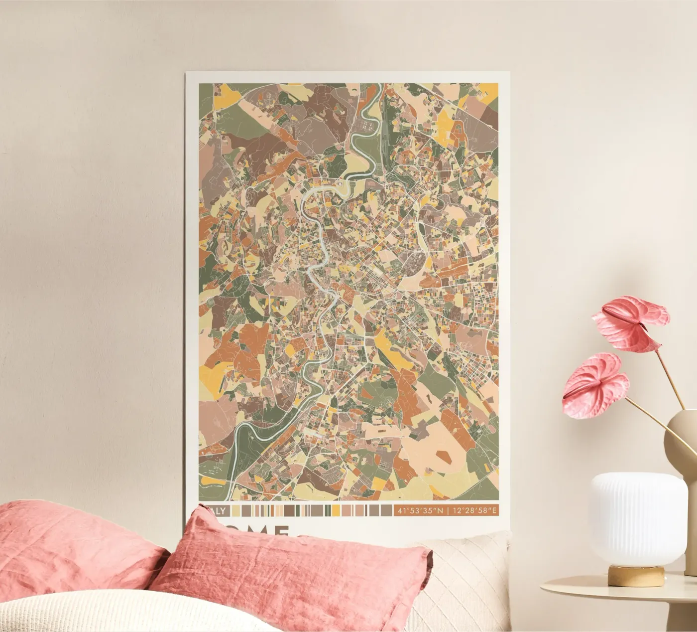 Roma città poster da CityMapPoster