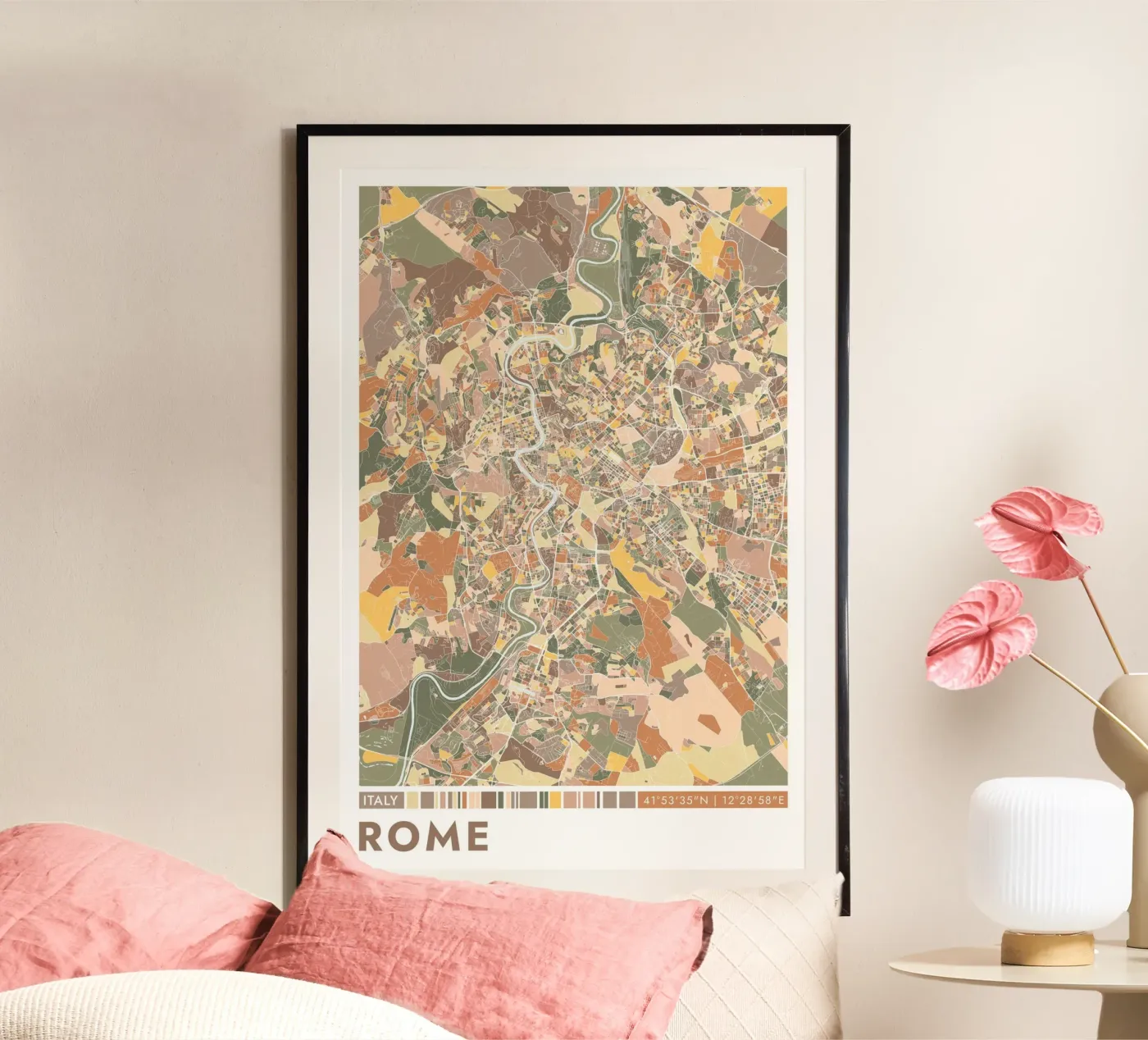 Roma città poster da CityMapPoster