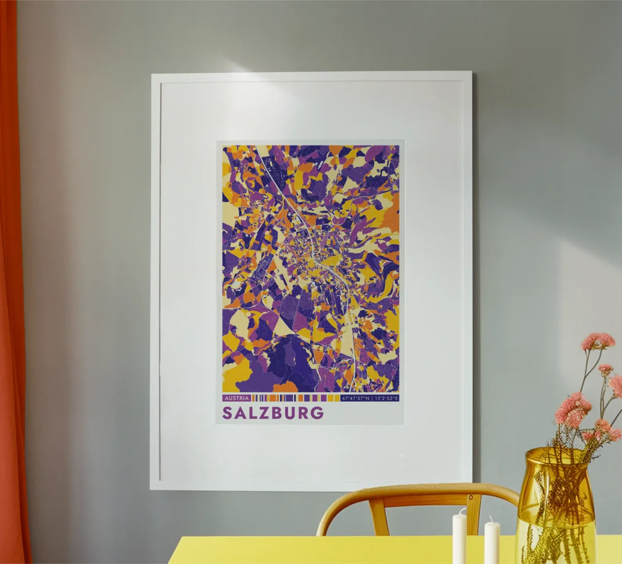 Poster di Salisburgo carta hahnemühle da CityMapPoster